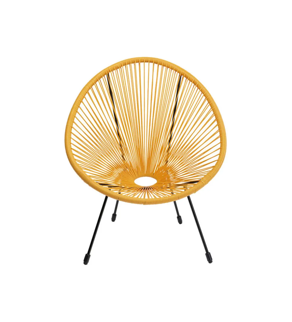 Fotel ACAPULCO 85 cm żółty