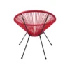 Fotel ACAPULCO 85 cm wiśniowy