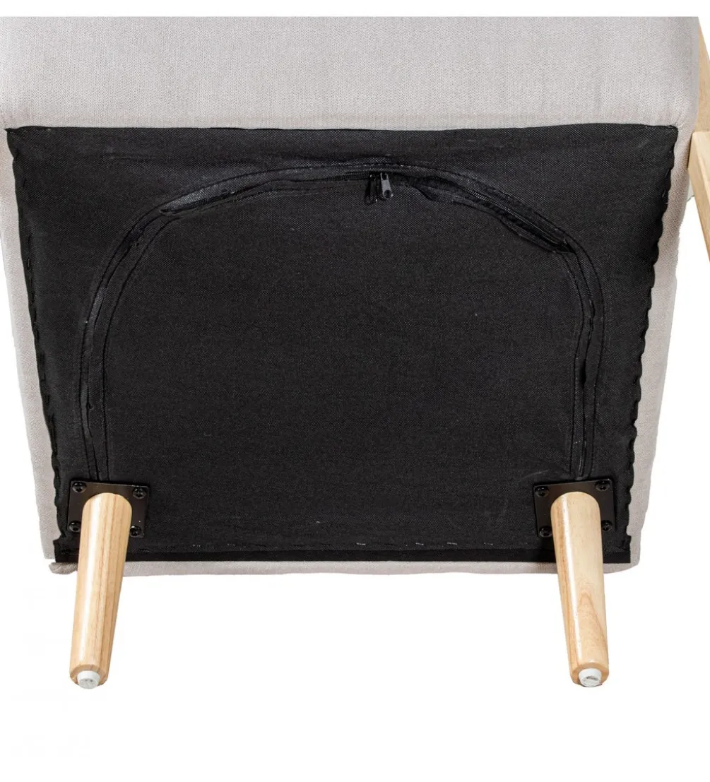 Fotel ARMESY 82 cm beżowy naturalny