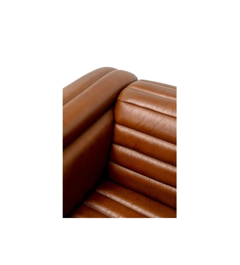 Fotel AURELIO 116 cm brązowy