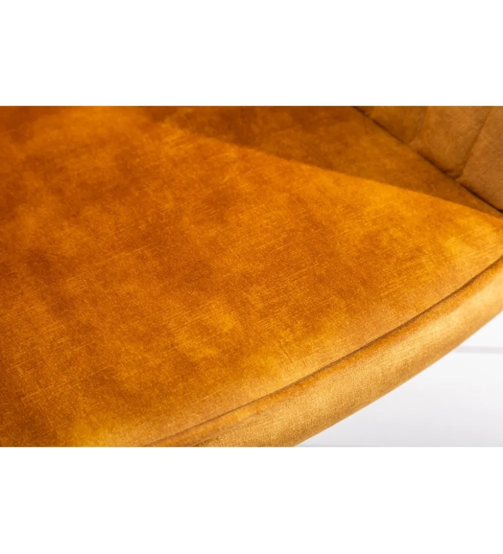 Fotel Biurowy Dutch Comfort ciemna musztarda