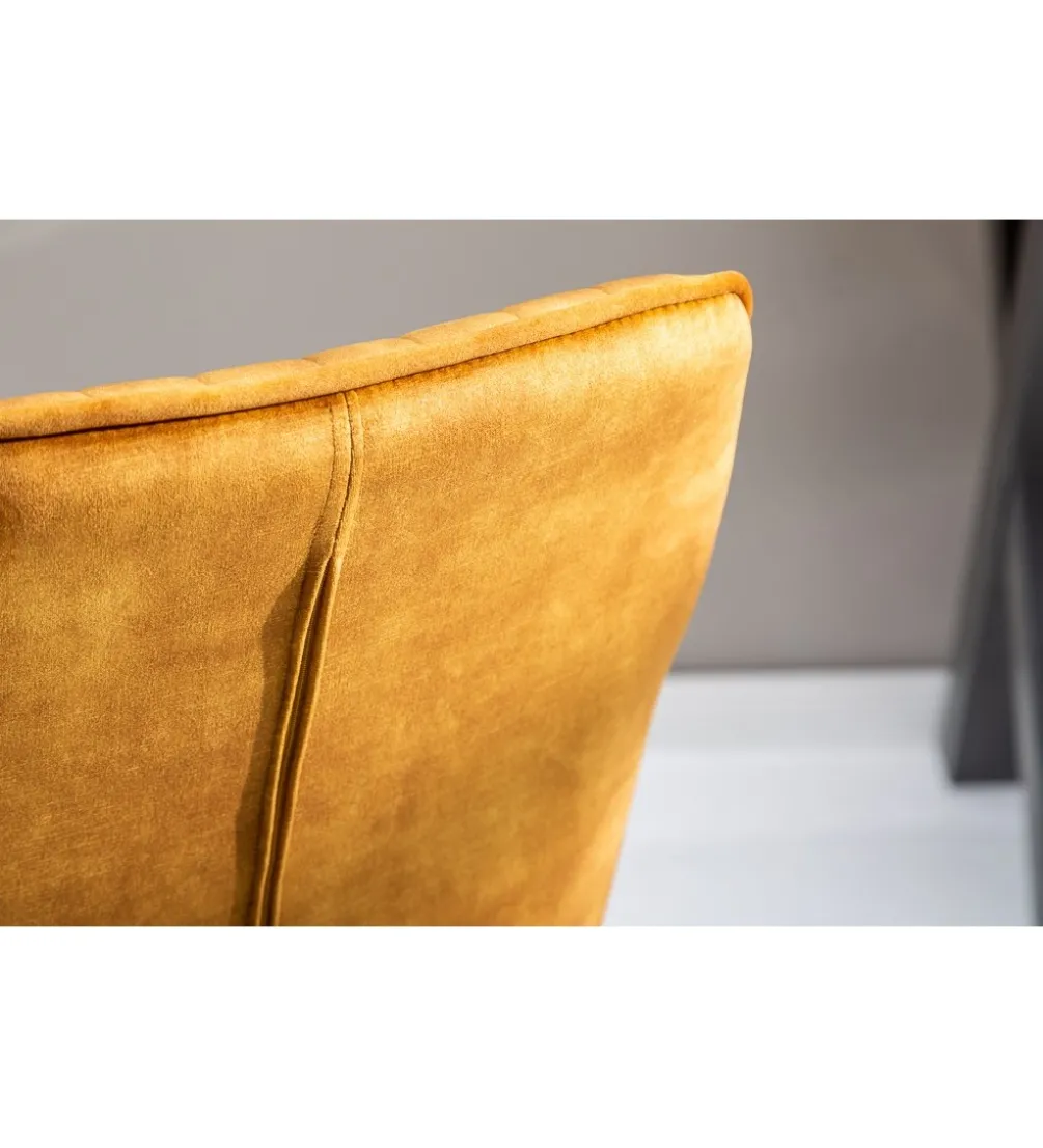 Fotel Biurowy Dutch Comfort ciemna musztarda
