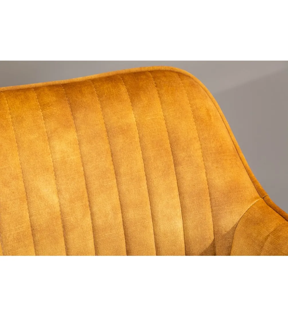 Fotel Biurowy Dutch Comfort ciemna musztarda