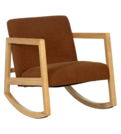 Fotel bujany AKKO 72 cm drewno kauczuk