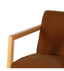 Fotel bujany AKKO 72 cm drewno kauczuk