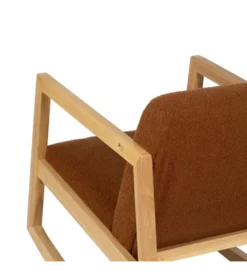 Fotel bujany AKKO 72 cm drewno kauczuk