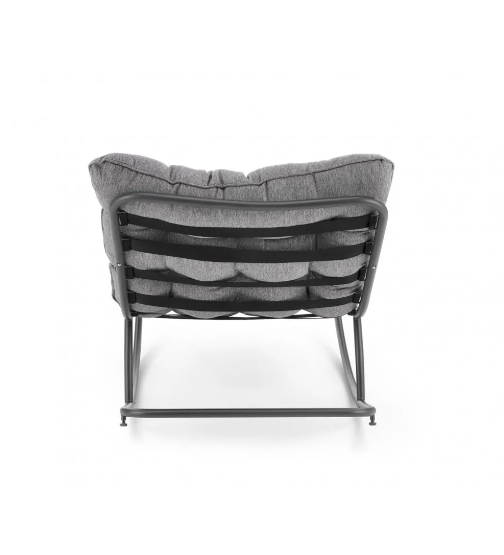 Fotel bujany GATTO szary