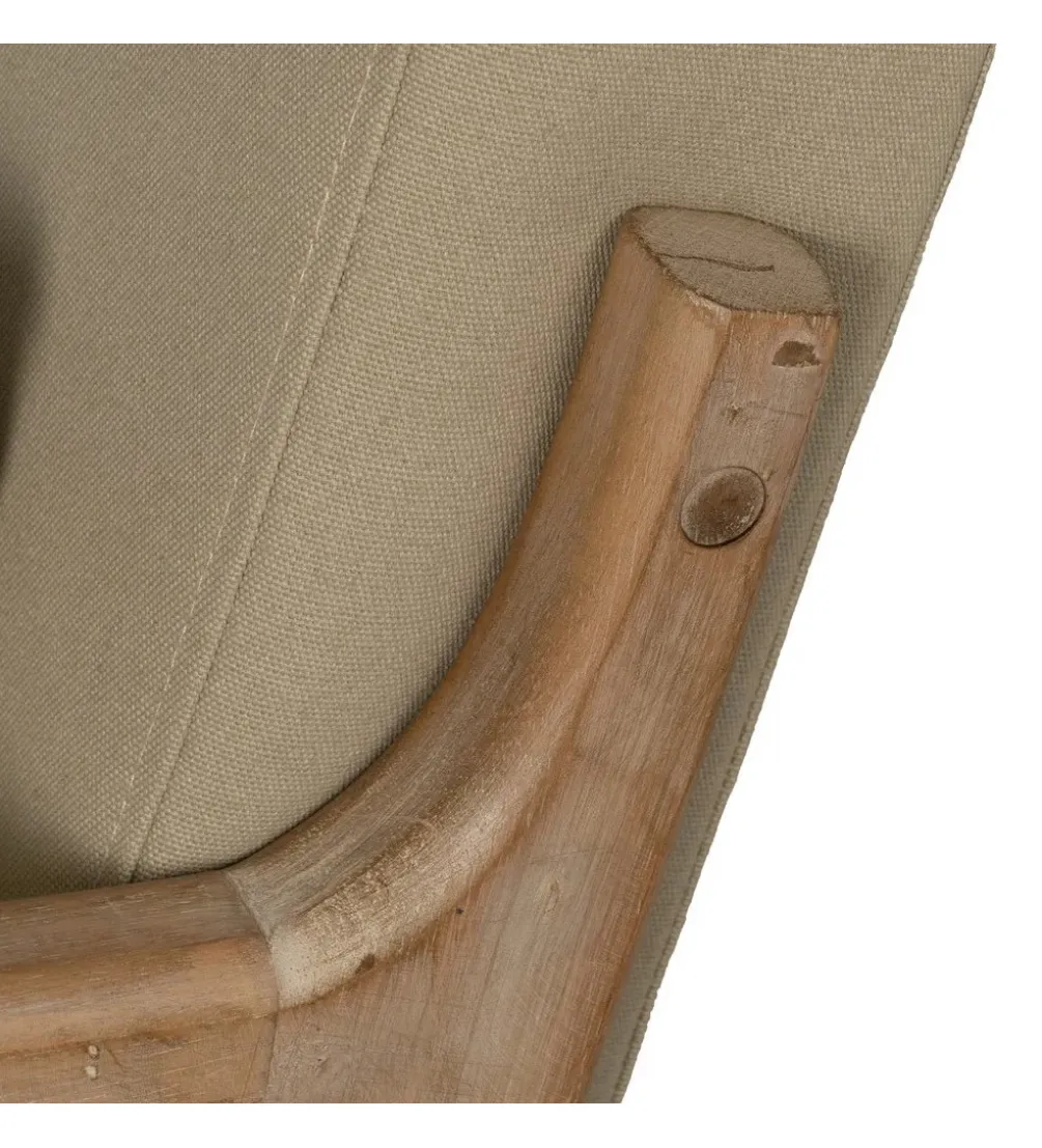 Fotel bujany GLIDIER 80 cm naturalny beżowy