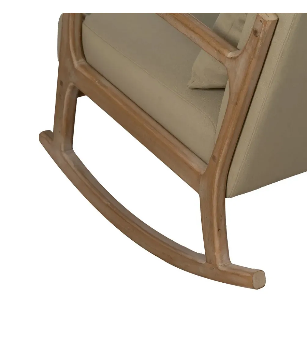 Fotel bujany GLIDIER 80 cm naturalny beżowy