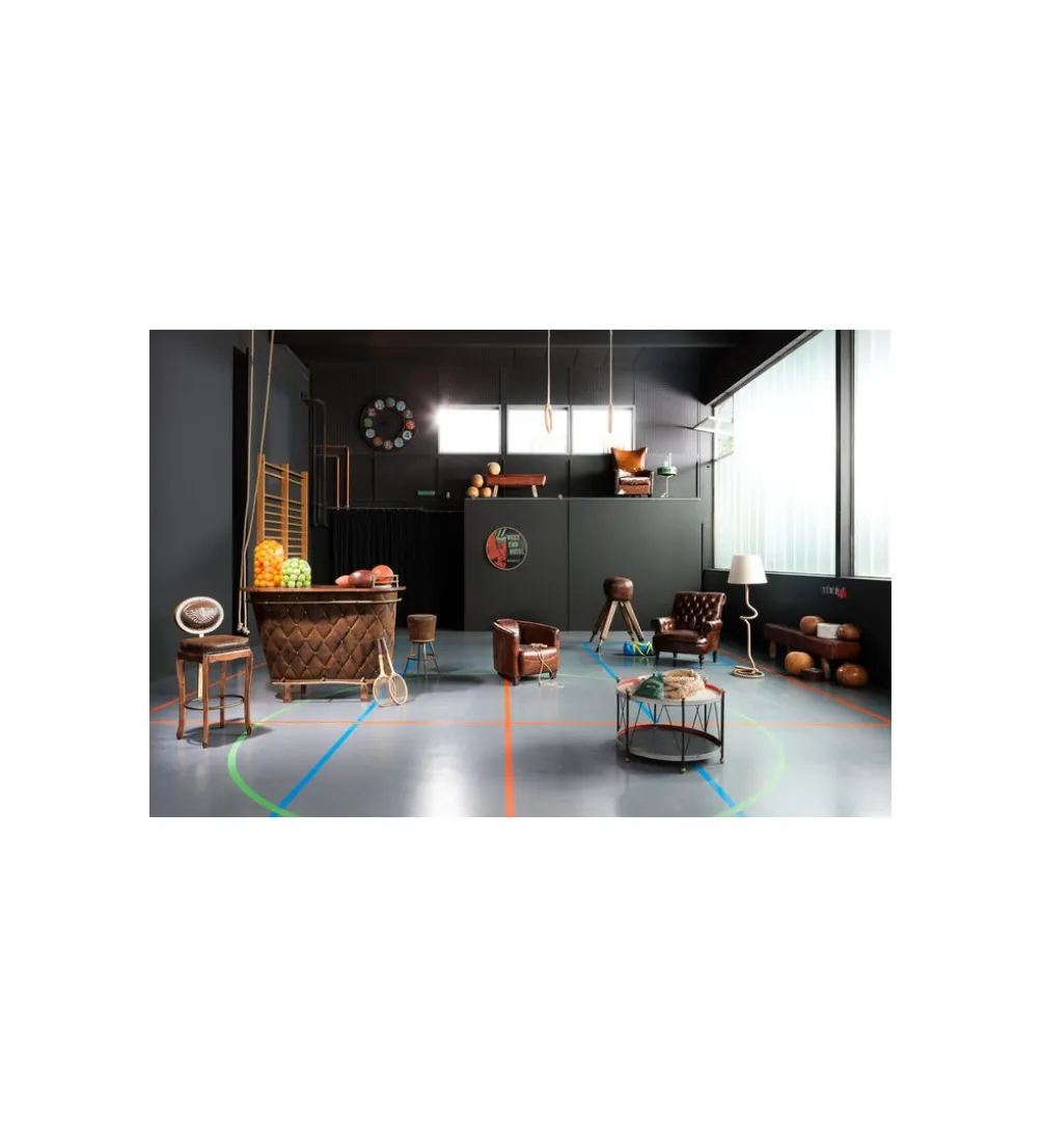 Fotel CIGAR LOUNGE skórzany brązowy