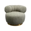 Fotel COUTURE STRIPES 70 cm niebieski