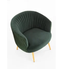 Fotel CROWN ciemnozielony