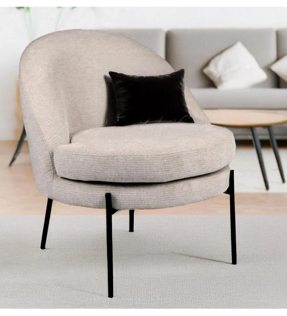 Fotel FATERNO 78 cm beżowego