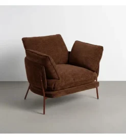 Fotel GAMASTO 79 cm brązowy