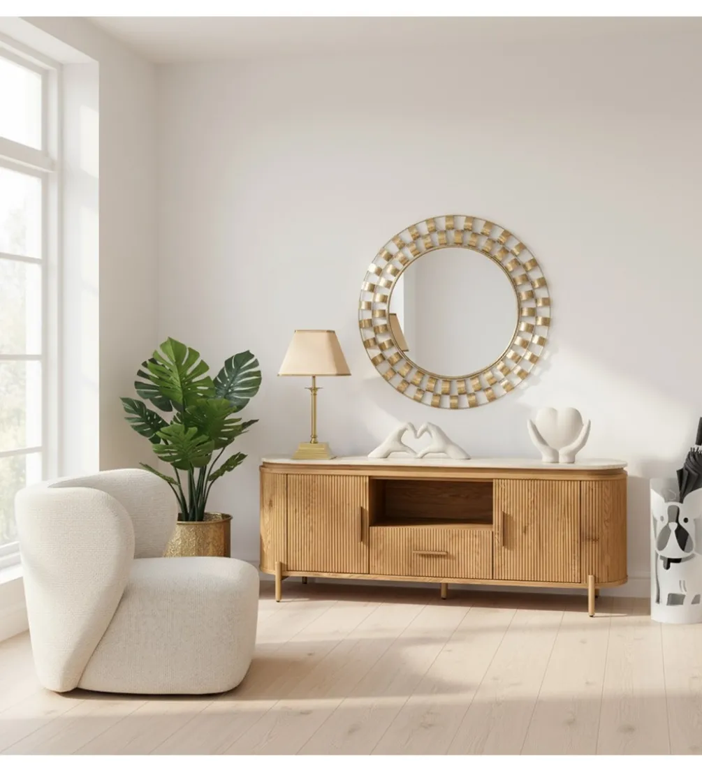 Fotel GOSTENMY 73 cm beżowy