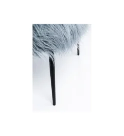 Fotel Hairy niebieski
