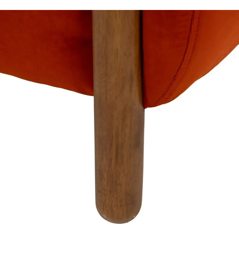 Fotel HERMANEZ 81 cm czerwony