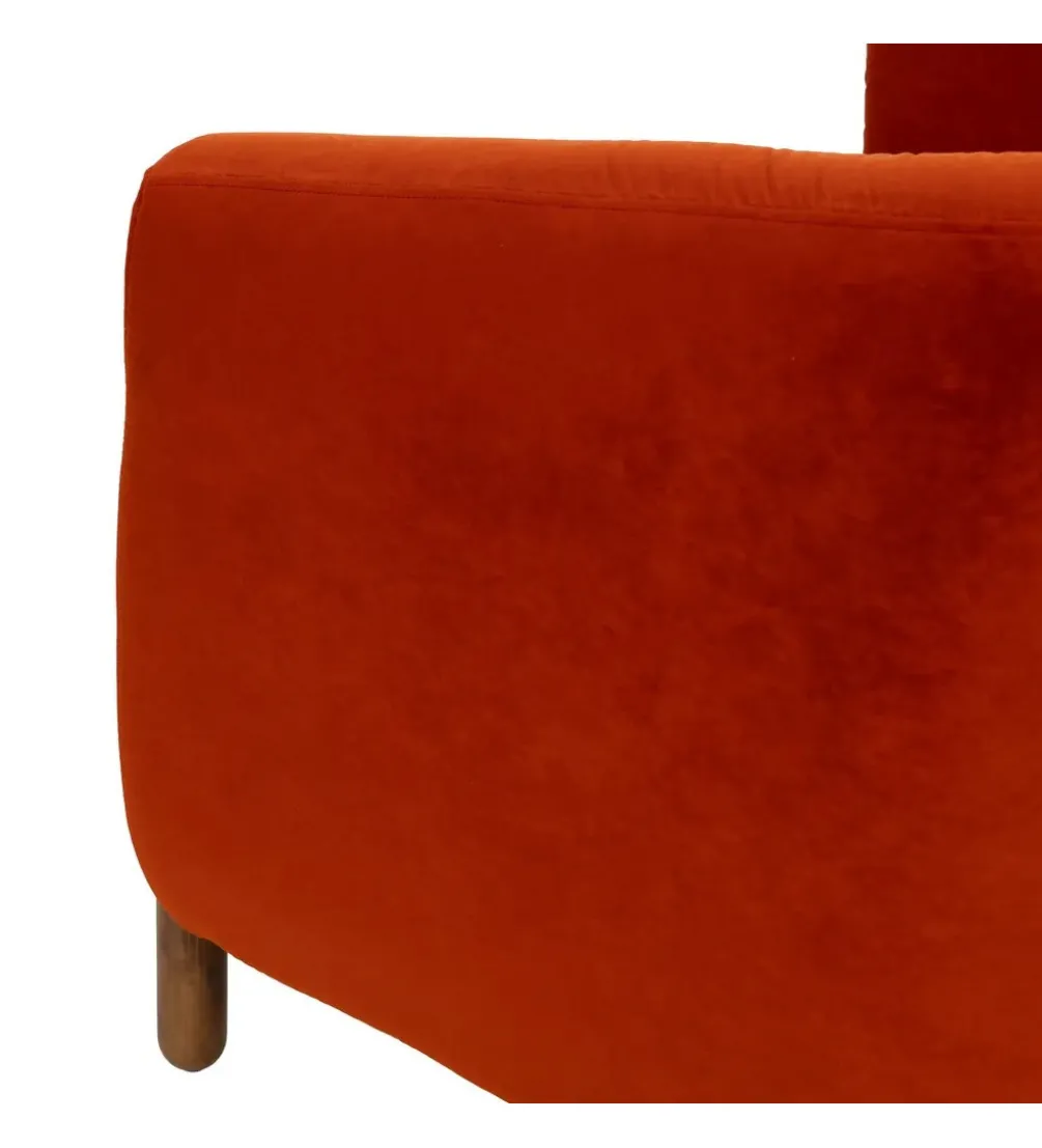 Fotel HERMANEZ 81 cm czerwony