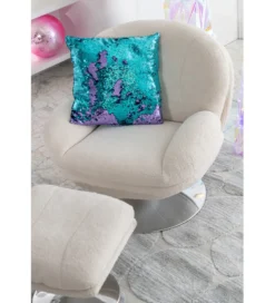 Fotel i podnóżek LOUNGERI 83 cm kremowe