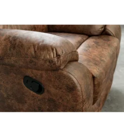 Fotel kinowy HOLLYWOOD skórzany antyczny brązowy
