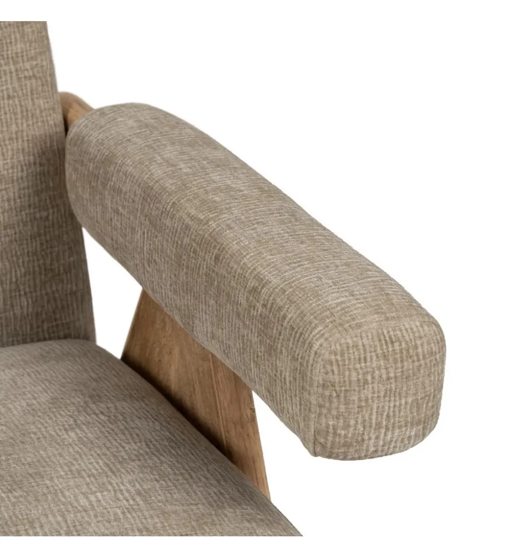 Fotel NAMGAN 85 cm beżowy naturalny