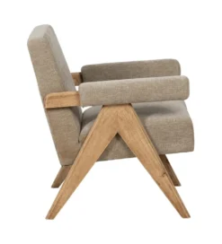 Fotel NAMGAN 85 cm beżowy naturalny
