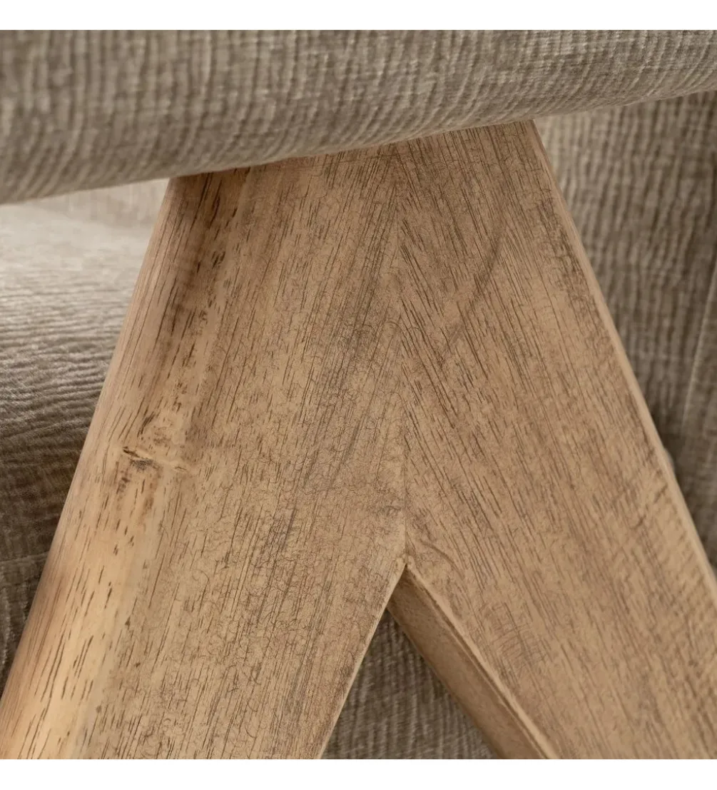 Fotel NAMGAN 85 cm beżowy naturalny
