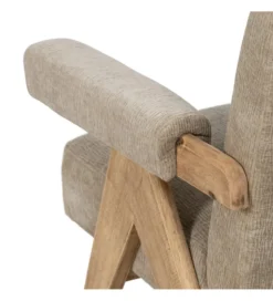Fotel NAMGAN 85 cm beżowy naturalny