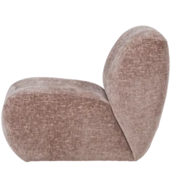 Fotel NOMU velvet jasnoróżowy