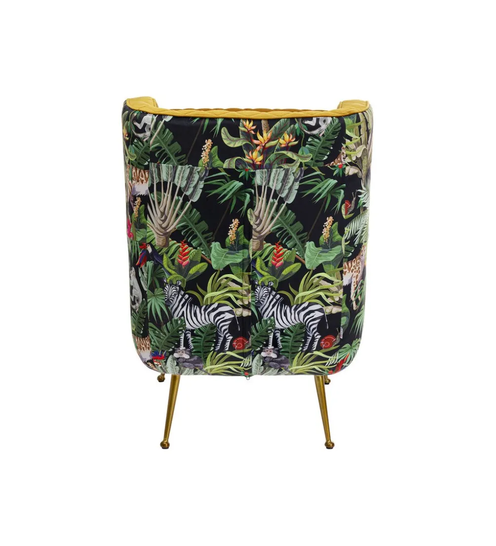 Fotel NONNA JUNGLE 103 cm welur