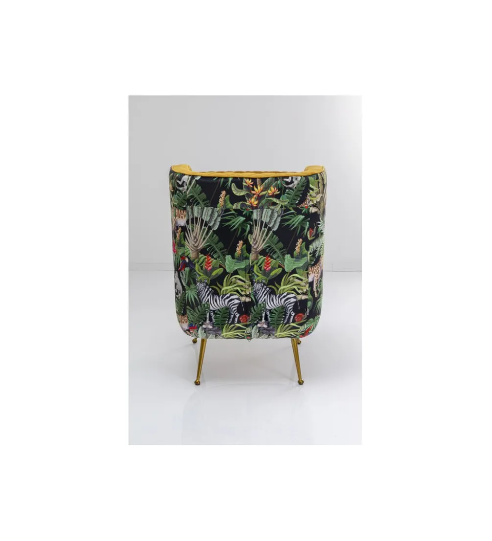 Fotel NONNA JUNGLE 103 cm welur