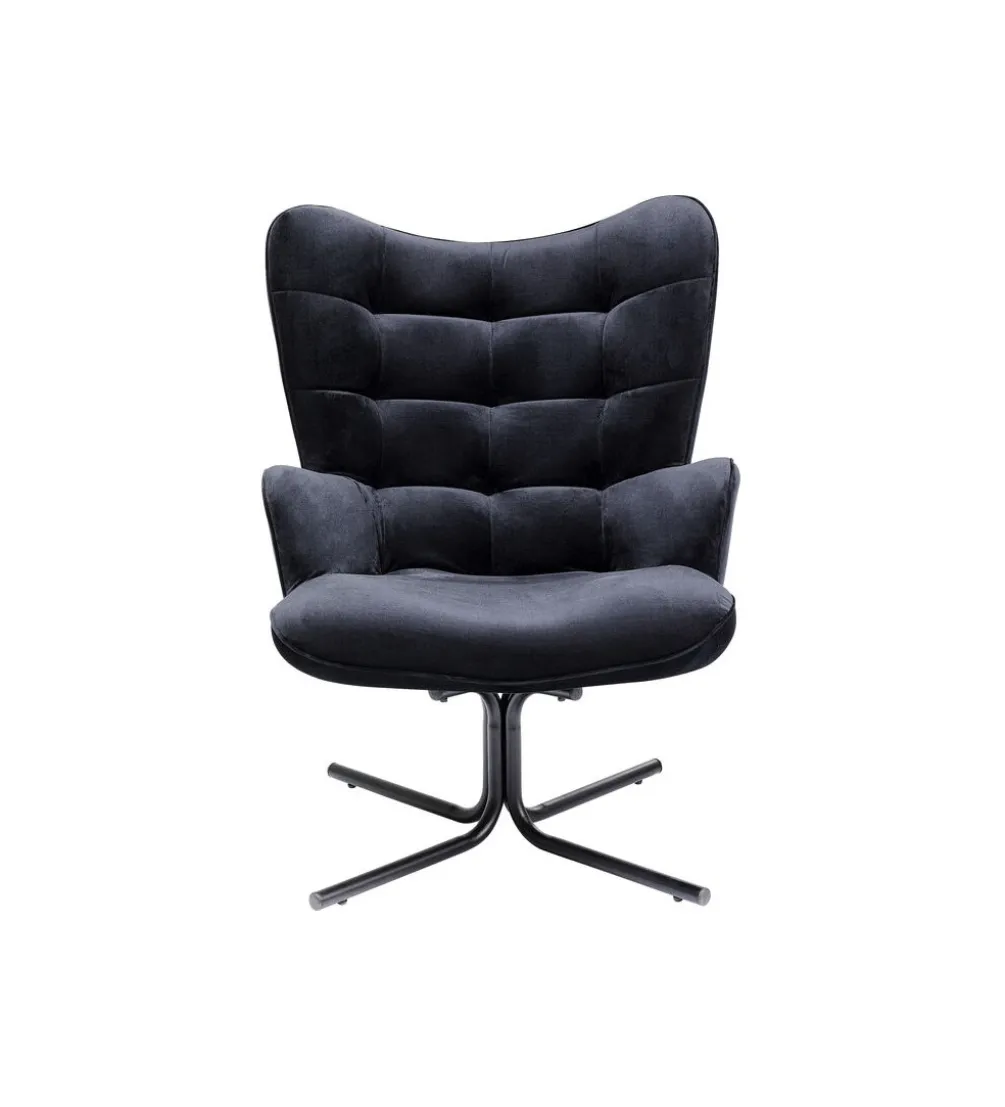 Fotel obrotowe OSCAR czarny chenille