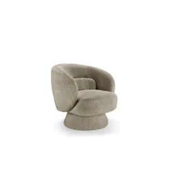 Fotel obrotowy BOSSA NOVA bouclé taupe