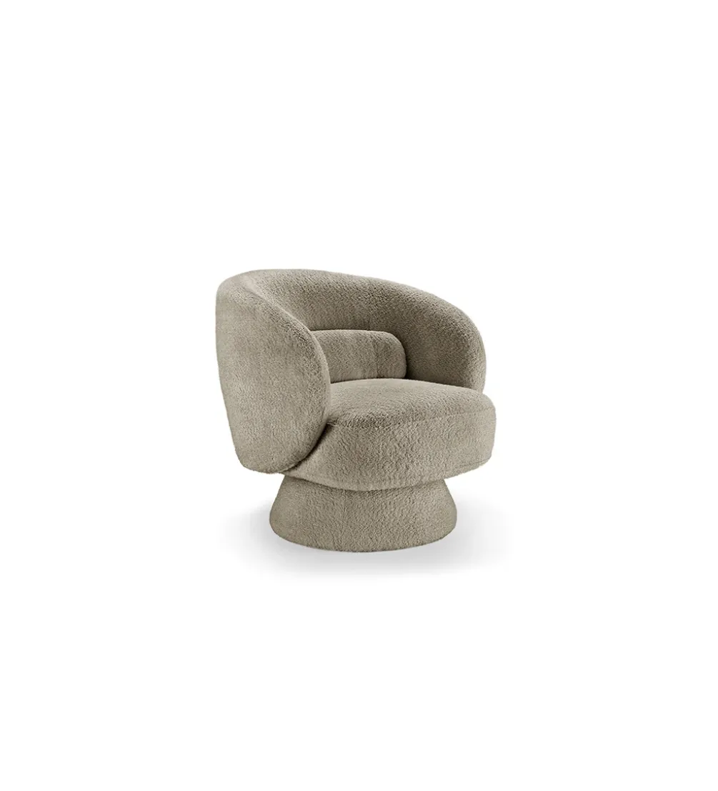 Fotel obrotowy BOSSA NOVA bouclé taupe