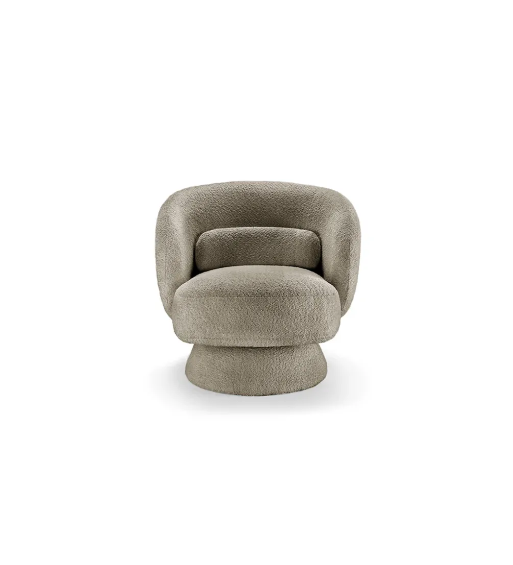Fotel obrotowy BOSSA NOVA bouclé taupe