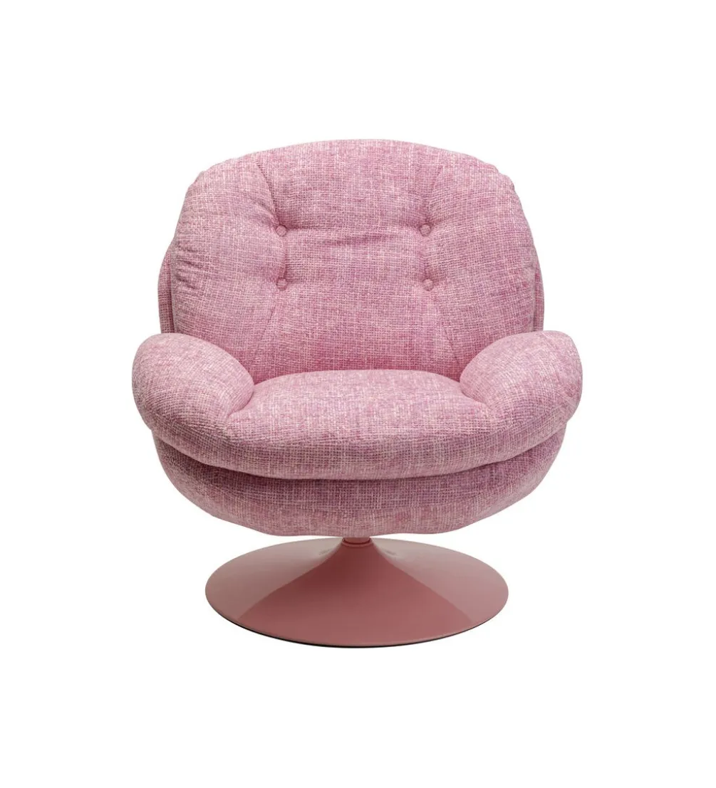 Fotel obrotowy COSY różowy
