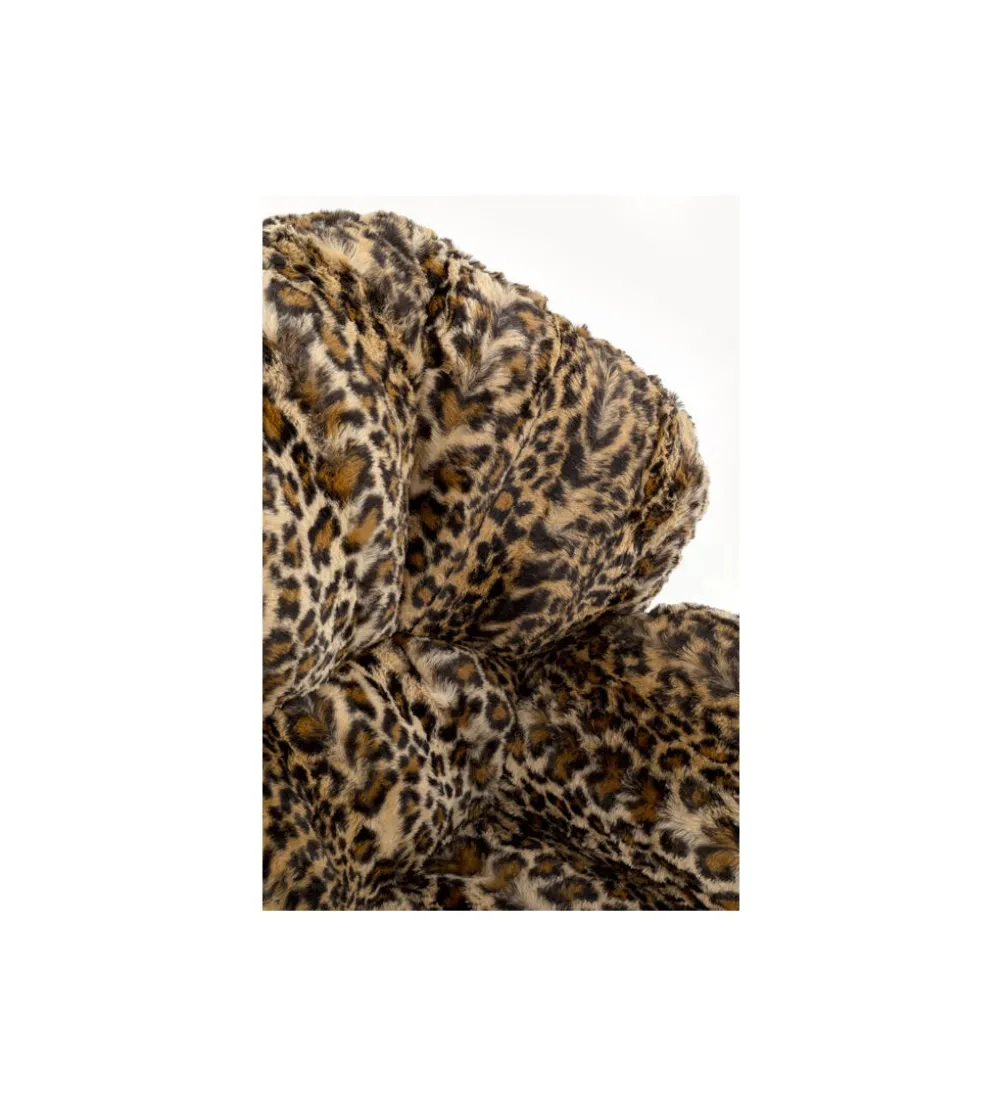 Fotel obrotowy CUTIE LEO 85 cm panterka