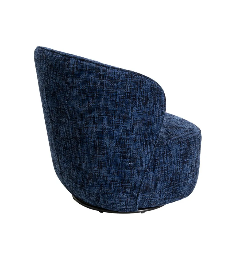 Fotel obrotowy ELLIE 81 cm niebieski