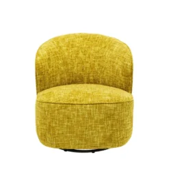 Fotel obrotowy ELLIE 81 cm żółty