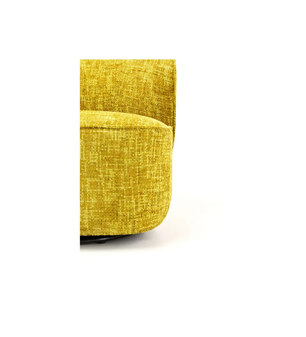 Fotel obrotowy ELLIE 81 cm żółty