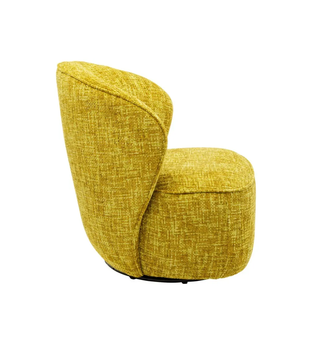 Fotel obrotowy ELLIE 81 cm żółty