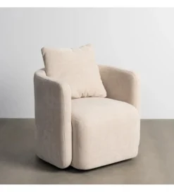 Fotel obrotowy GIRATORIO 84 cm beżowy