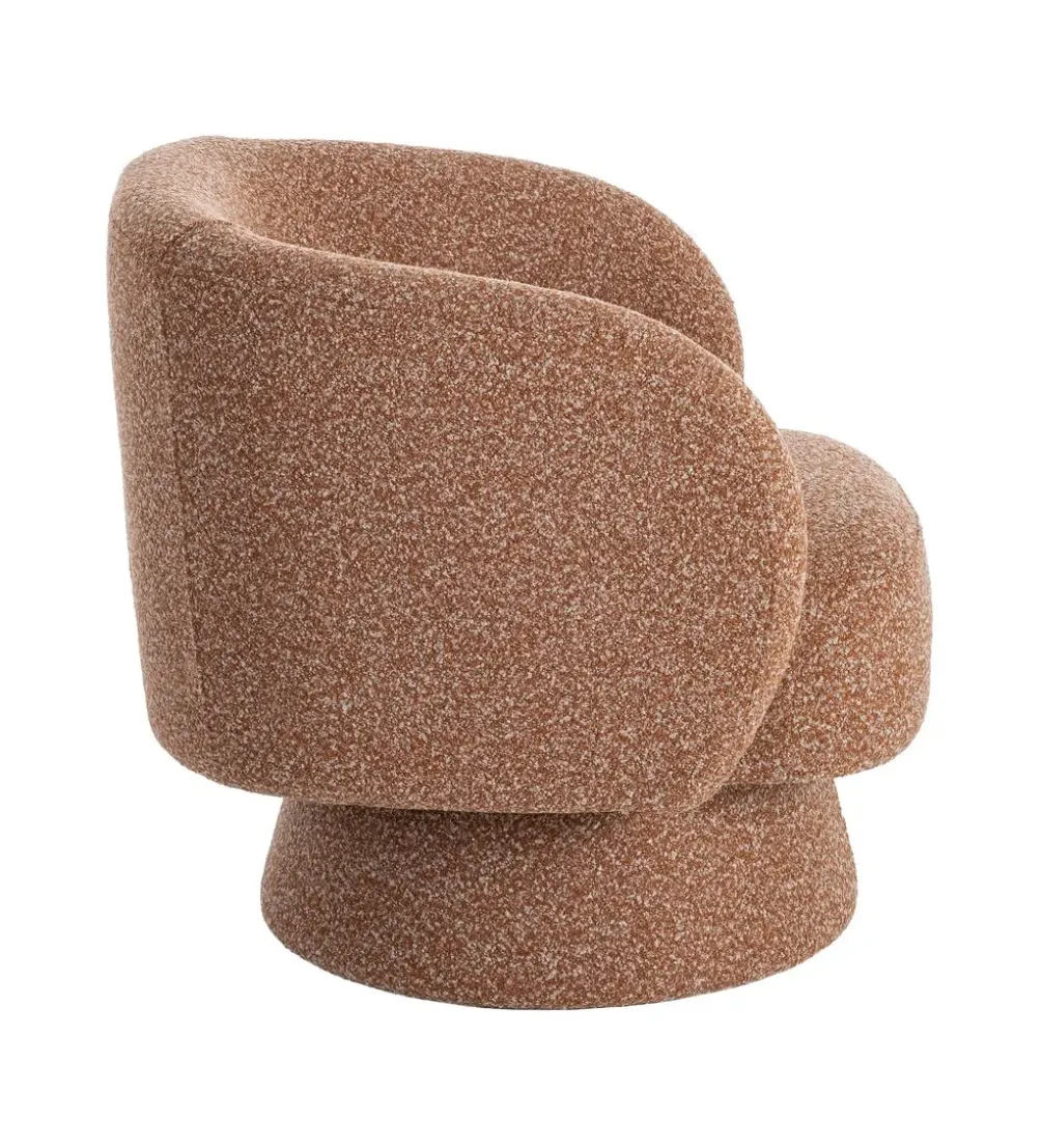 Fotel obrotowy GIRATORIO 77 cm łososiowy