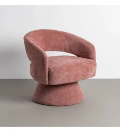 Fotel obrotowy GIRATORIO 72 cm różowy