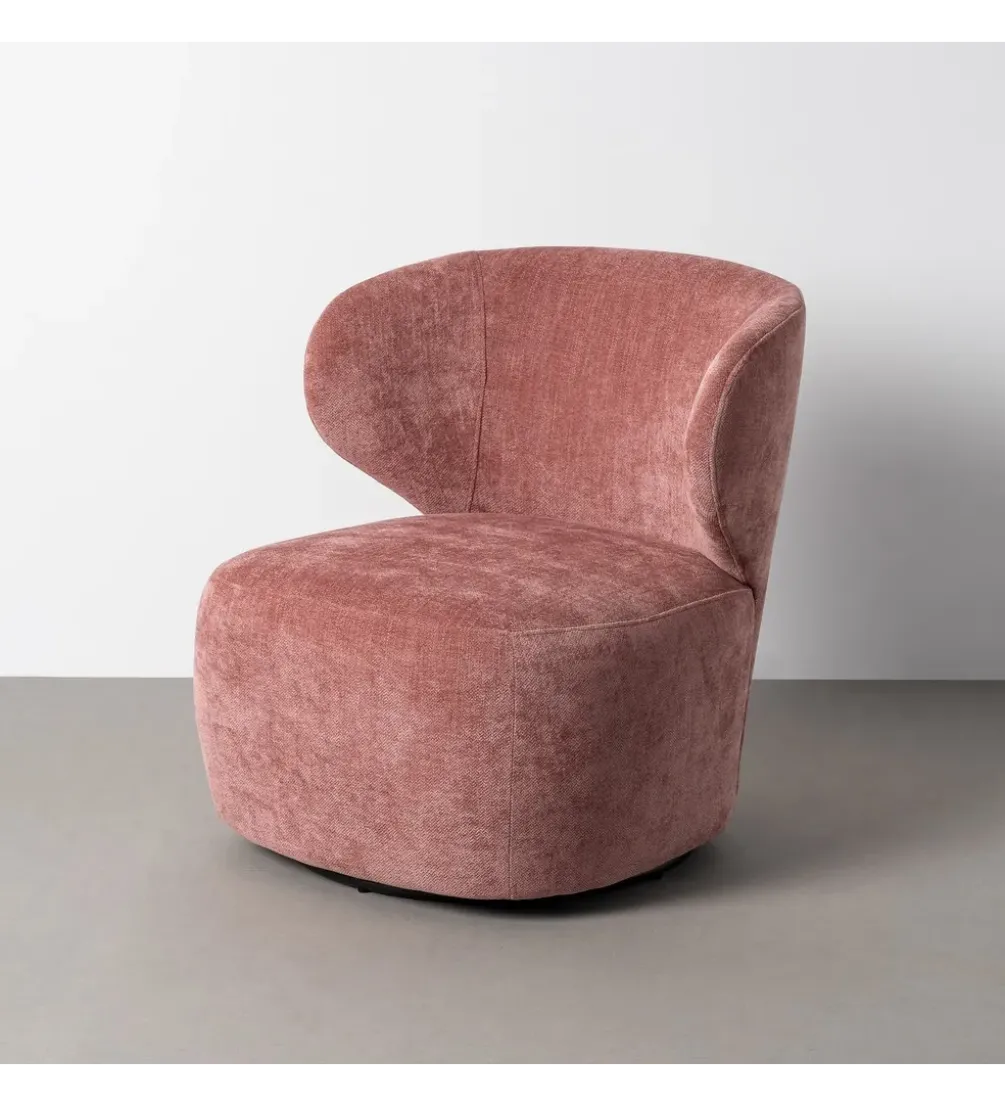 Fotel obrotowy GIRATORIO 74 cm różowy