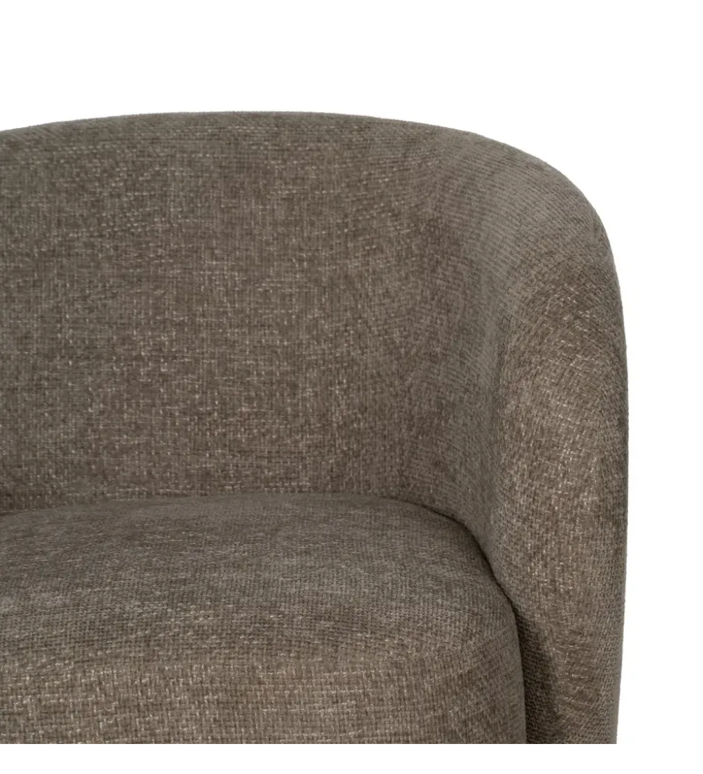 Fotel obrotowy GIRATORIO 77 cm taupe beżowy