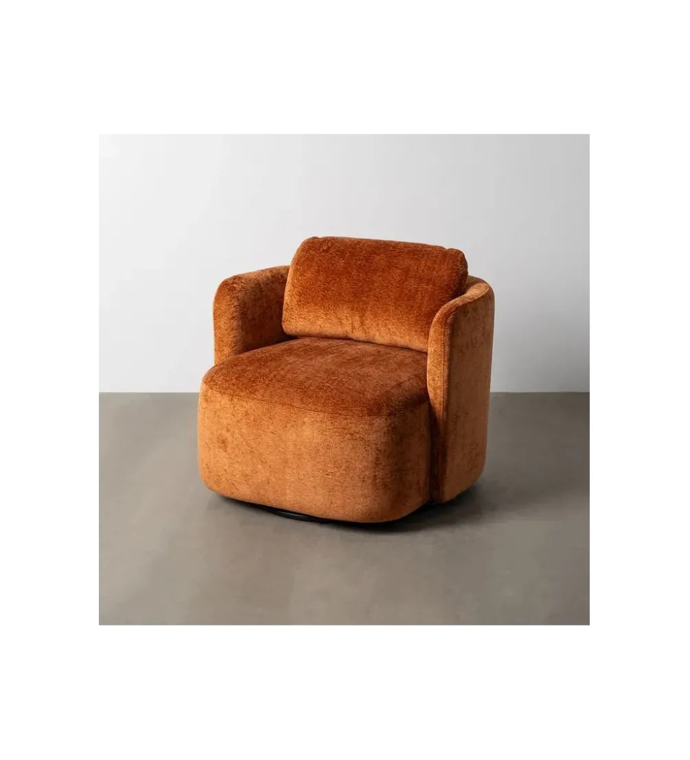 Fotel obrotowy GIRATORIO 66 cm terrakota
