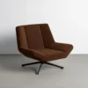 Fotel obrotowy MARRONE 77 cm brązowy