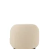 Fotel obrotowy Snow 81 cm Bouclé biała