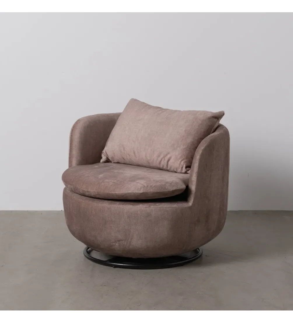 Fotel obrotowy SUMUTN 84 cm taupe